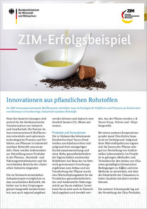 ZIM-Erfolgsbeispiel Innovationen aus pflanzlichen Rohstoffen