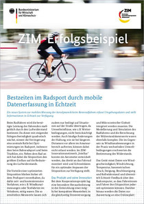 ZIM-Erfolgsbeispiel Bestzeiten im Radsport durch mobile Datenerfassung in Echtzeit 